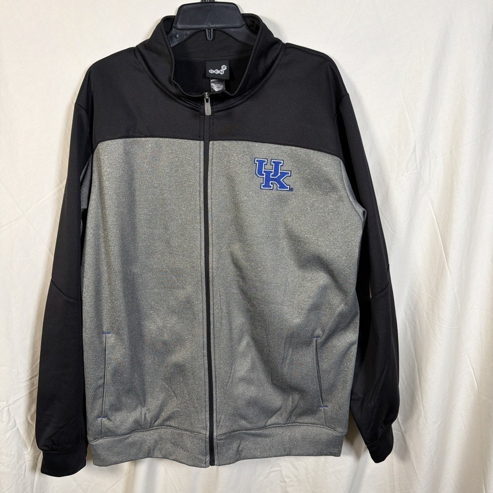 Kentucky Wildcats UK Gen2 Full Zip Jacket Men's Large Gray Black NCAA